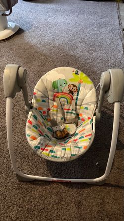 Infant Baby Swing with Jungle Animal Seat