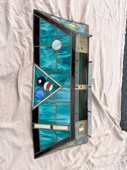 Stainglass pool table light