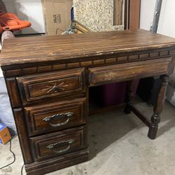 wood desk