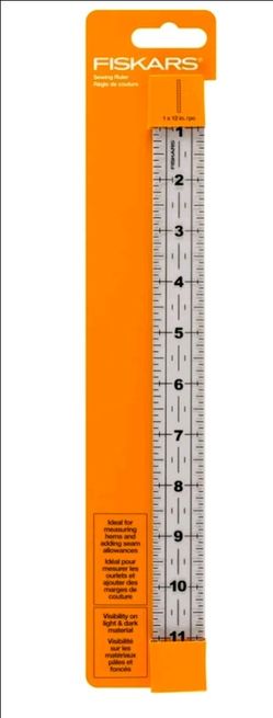 Fiskars 1 x 12 in Sewing Ruler – NEW