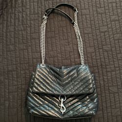 Authentic Rebecca Minkoff Edie Large Flap  Bag With Chain Handle