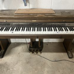 Piano comes with cord