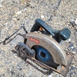 Ryobi Circular Electric Corded Hand Saw Construction Tool Carpenters Tool