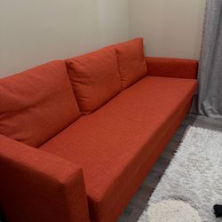 IKEA FRIHETEN Sleeper Sofa / Sofa Bed – Orange