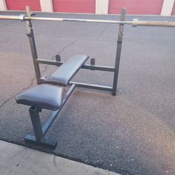 Olympic Weight Bench & 7ft Olympic Bar