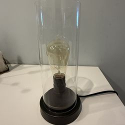 Perabo touch table/desk/bedside lamp with glass shade. Bulb included like new. PICK UP BUSHWICK