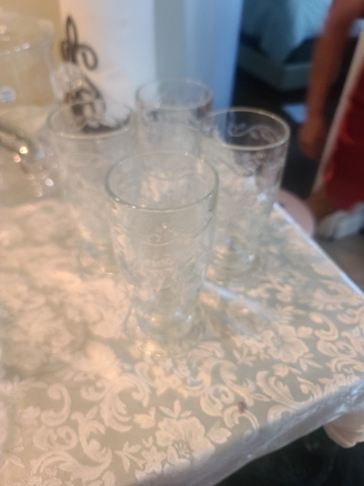 Princess House Vintage Glass Cup Set