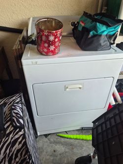 White Front-Load Clothes Dryer