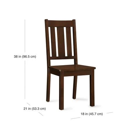 Better Homes and Gardens Bankston Dining Chair, Set of 2, Mocha Mocha