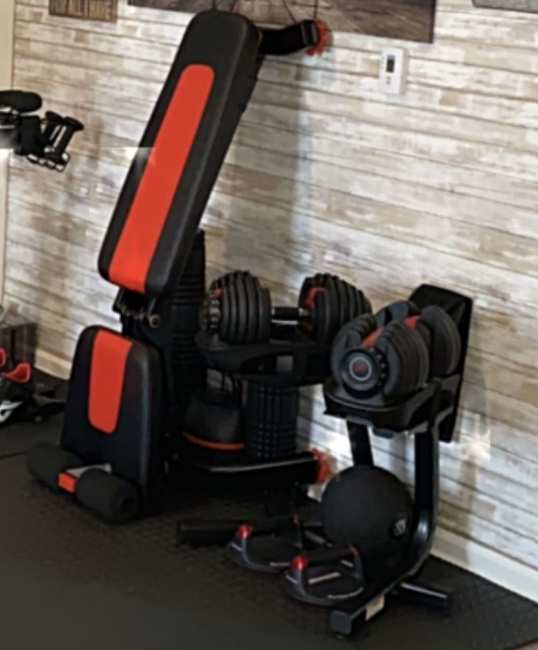 Bowflex Select Tech Dumbbells, Dumbbell Stand and Bench