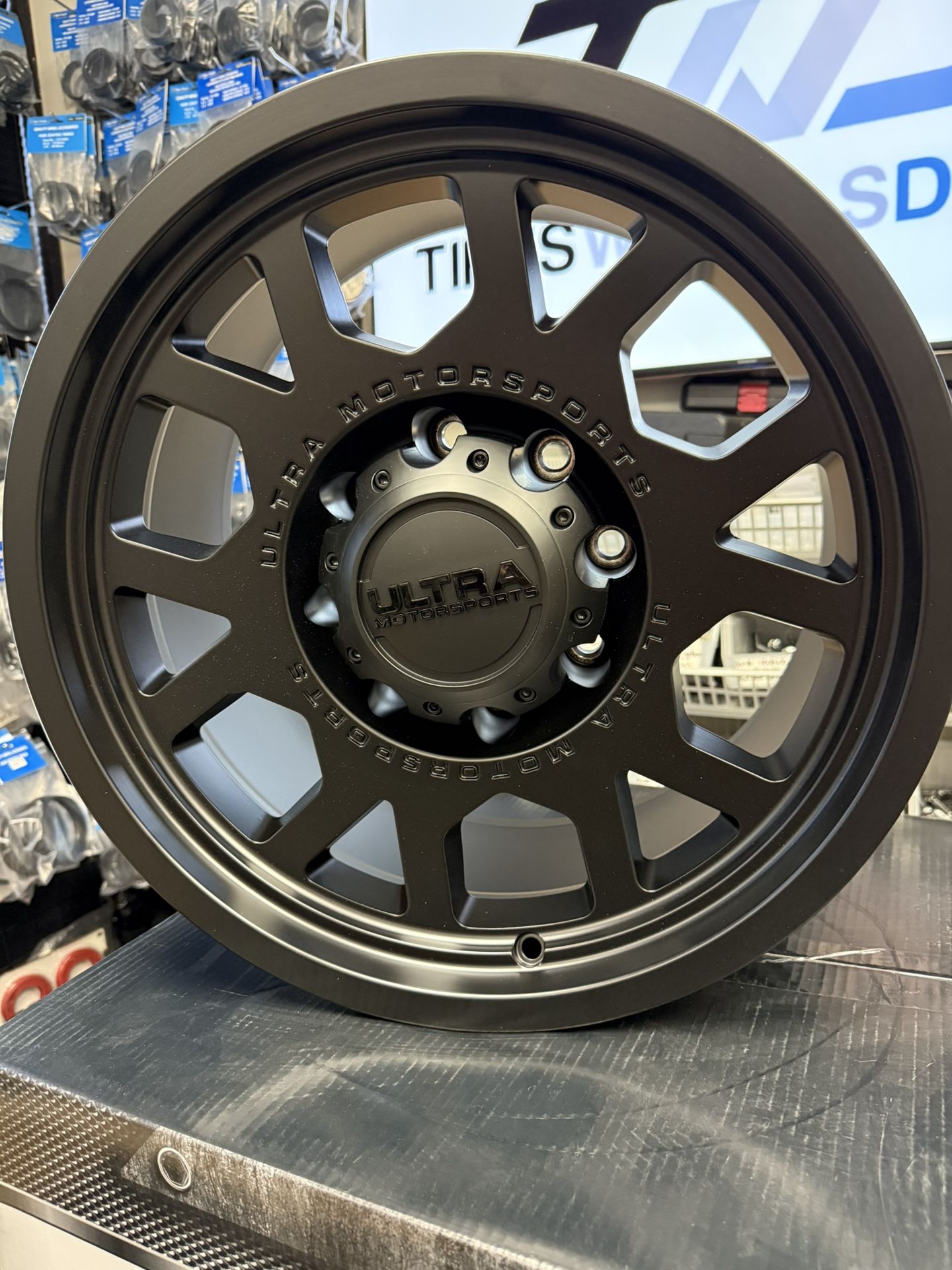 (Set of 4) Ultra 114 The Chief 18x9 8x6.5" +1mm Satin Black Wheels Rims 18" Inch