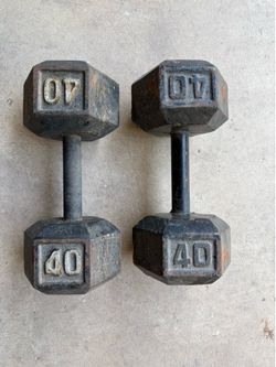 40lb Iron Dumbbells (set of 2)