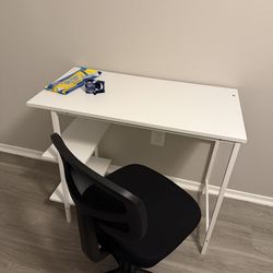 Desk and chair
