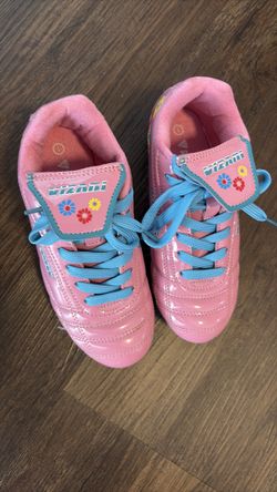 Vizari, pink cleats, girls size 1