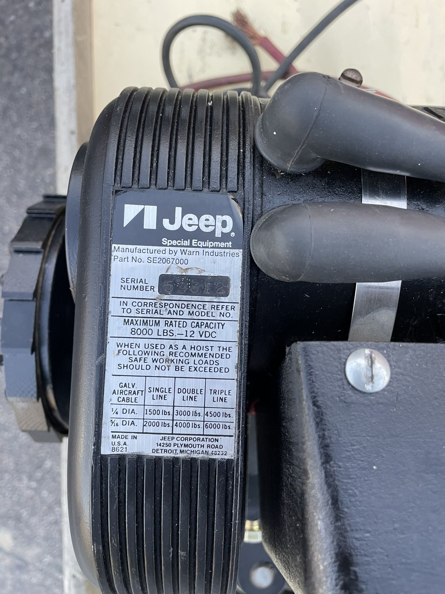 Warn Winch 8274