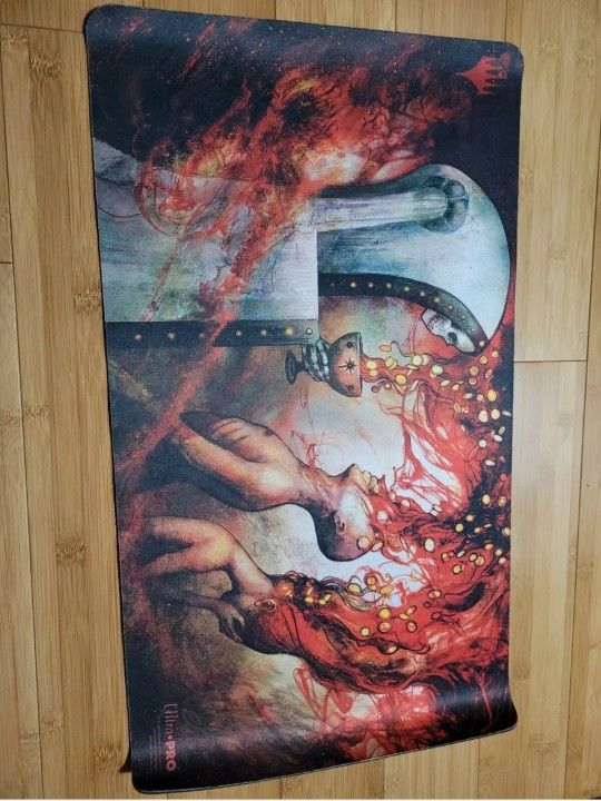 Signed Seb Mckinnon Playmat Bankrupt In Blood MTG