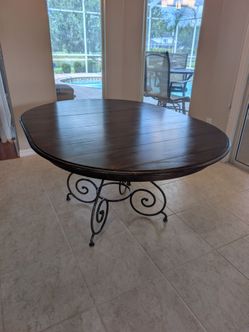 Dining table and chairs
