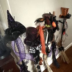 Decorative Halloween Witches Brooms