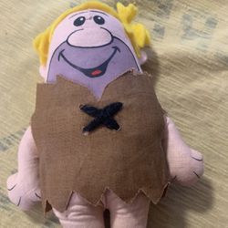 Vintage 1972 Barney Rubble Knickerbocker Plush Doll