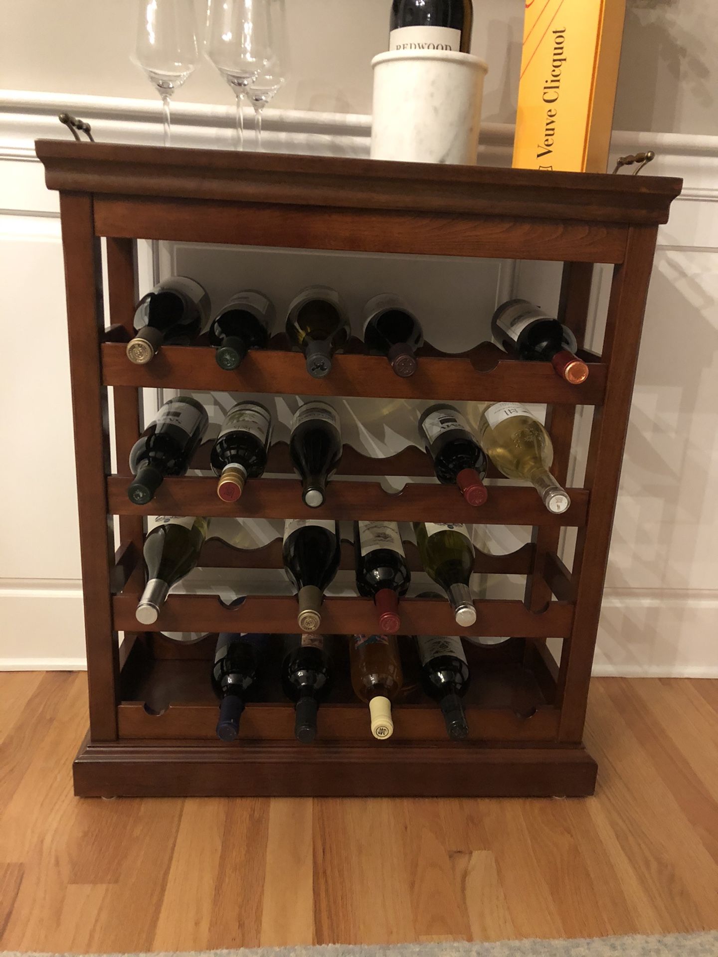 Vintage Bombay Company Wooden Wine Rack