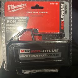 Milwaukee Battery Red Lithium XC8.0