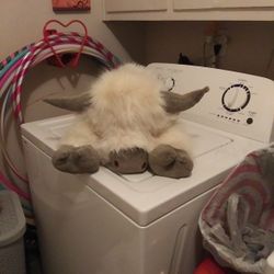 New Weighted Highland Plush Cow With Removable Microwavable Pouck. 5 Lbs