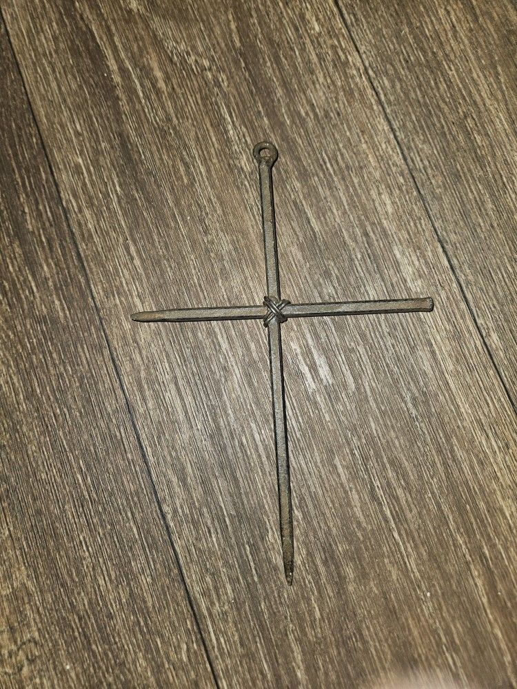 Nail Cross Wall Decor
