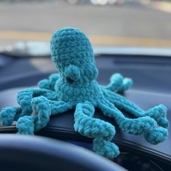 Crochet Octopus - Handmade Plushies And Option Finger Puppet- Stuffed Plushies - For Sale