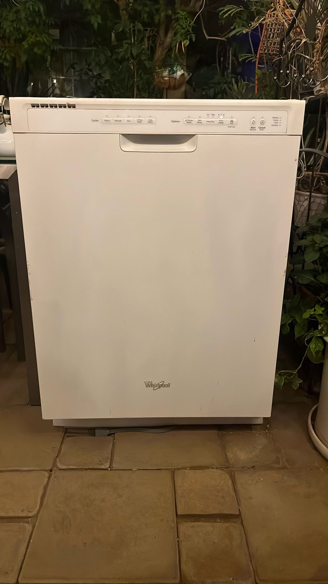 White Whirlpool Dishwasher