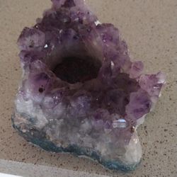 Amethyst Candle Holder