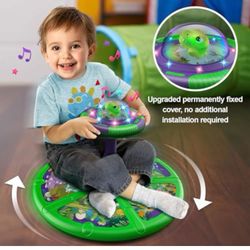 🦖 For Sale: Flooyes Dinosaur Sit & Spin Toy for Toddlers (Ages 1–4) 360° Spinning Fun • LED Lights • Music • Perfect Birthday Gift! 