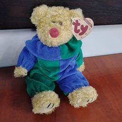 Vintage Rare ty Attic Clown Bear New Condition Very Clean