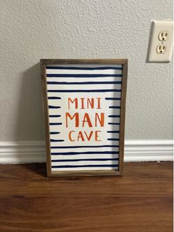 Mini Man Cave wall decor