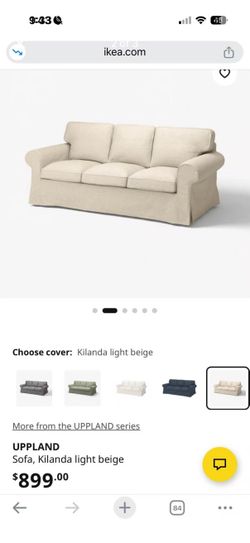 IKEA UPPLAND 3-Seat Sofa – Kilanda Light Beige