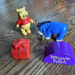 Four Piece Winnie The Pooh And Eyeore Lego Set