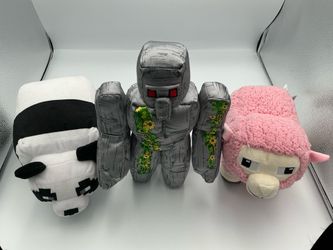 Lot Of 3 Minecraft Plush