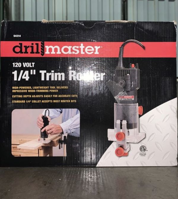 DRILL MASTER 1/4 In. 2.4 Amp Trim Router for Sale in Cerritos, CA OfferUp
