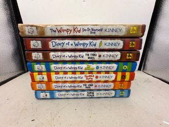 Diary of a wimpy kid books Set (6)  hard copy Jeef Kinney