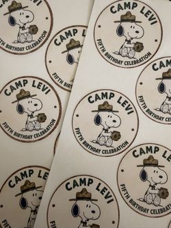 Personalized Birthday Favor Stickers/Labels