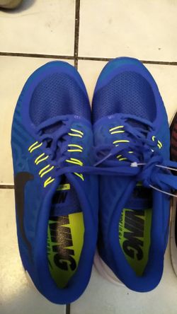 Blue Nike Free 5.0 Running Shoes