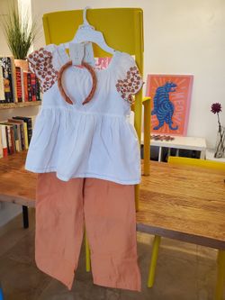 Formal Shirt And Pants Girl With Headband