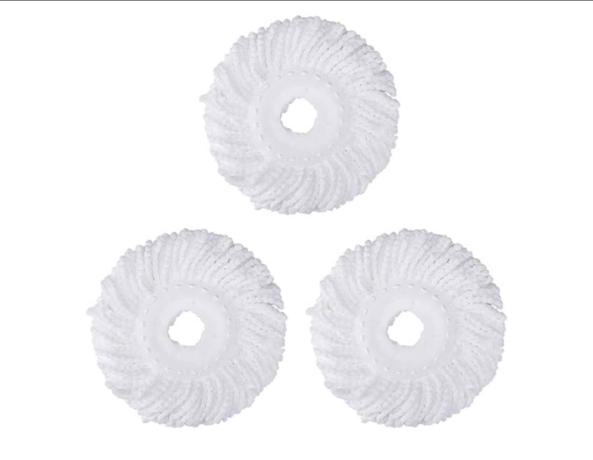 3 Pack Mop Head Replacement Spin Mop. (AB)