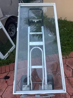Large Glass Window Pane White Frame double glass 63,25x30,25”