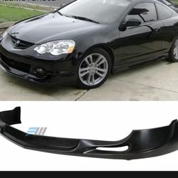 Fits 02-04 Acura RSX DC5 PU Sport Style Unpainted Black Front Bumper Lip Spoiler