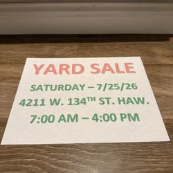 YARD SALE