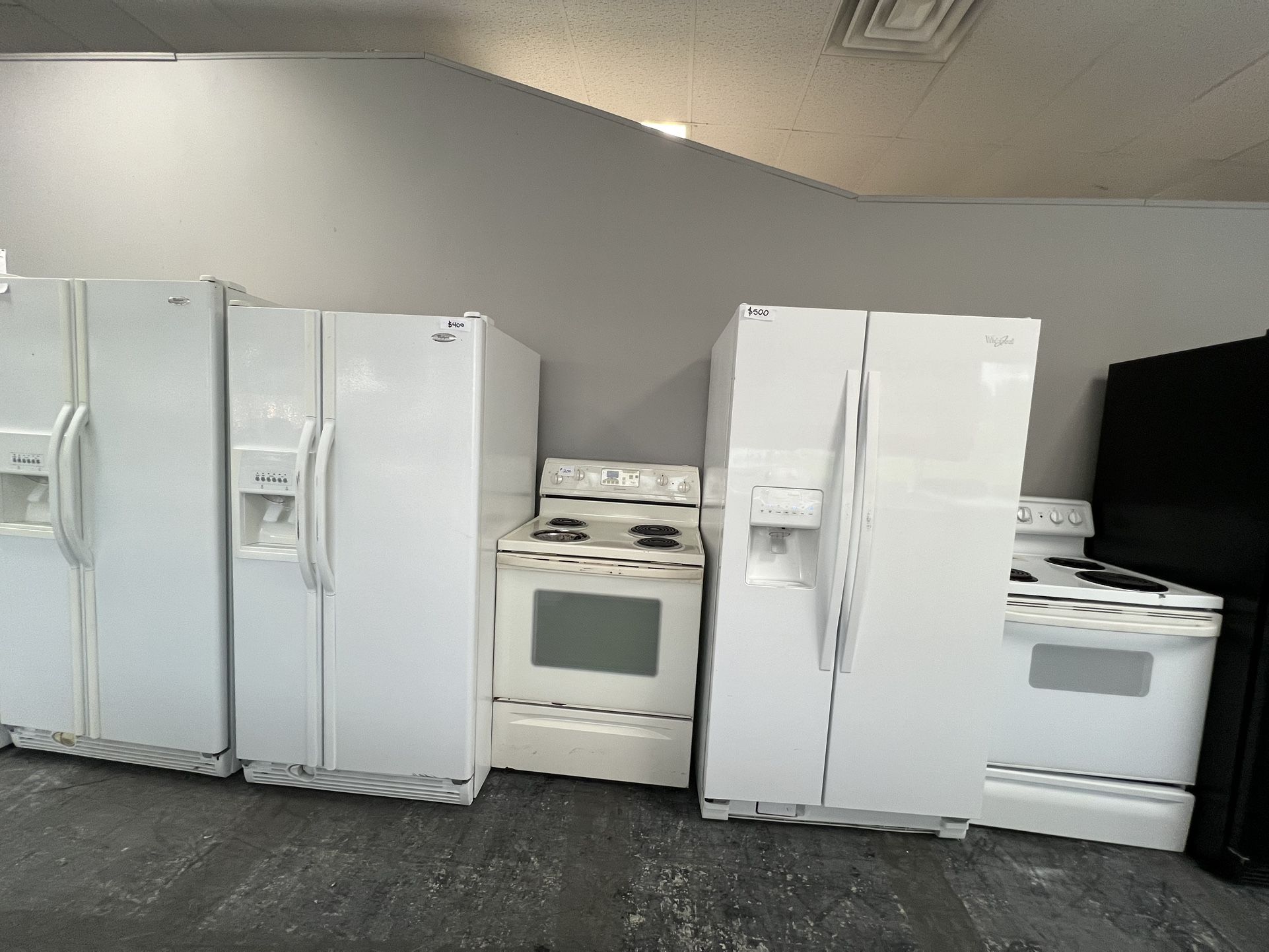 Stoves and refrigerators