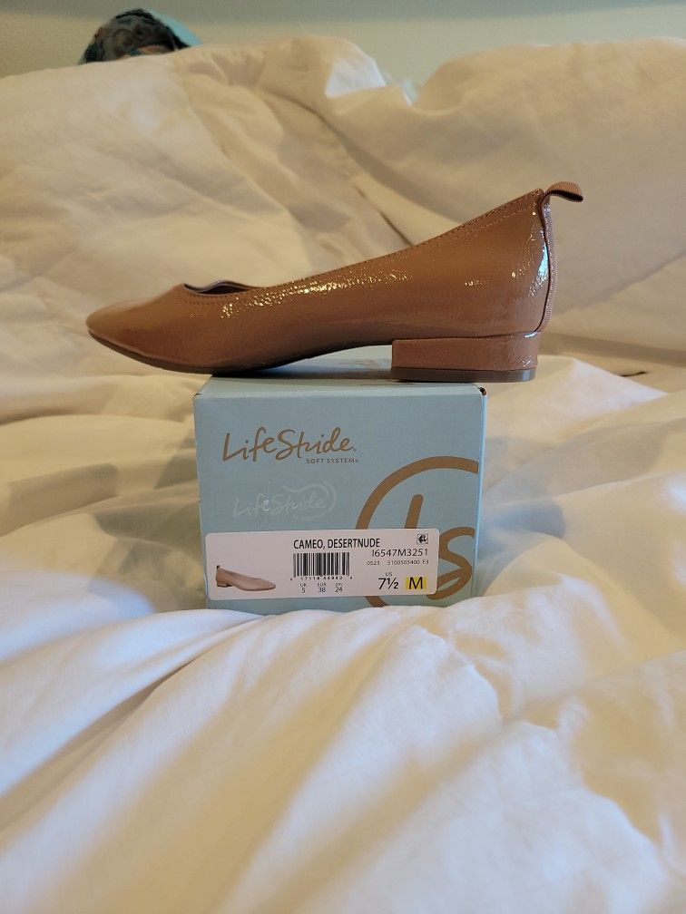 Nude Square Toe Loafer