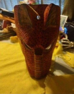 Rare one of a kind handmade hand painted from Guatemala mask.