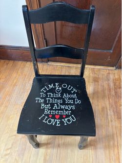 Antique timeout chair