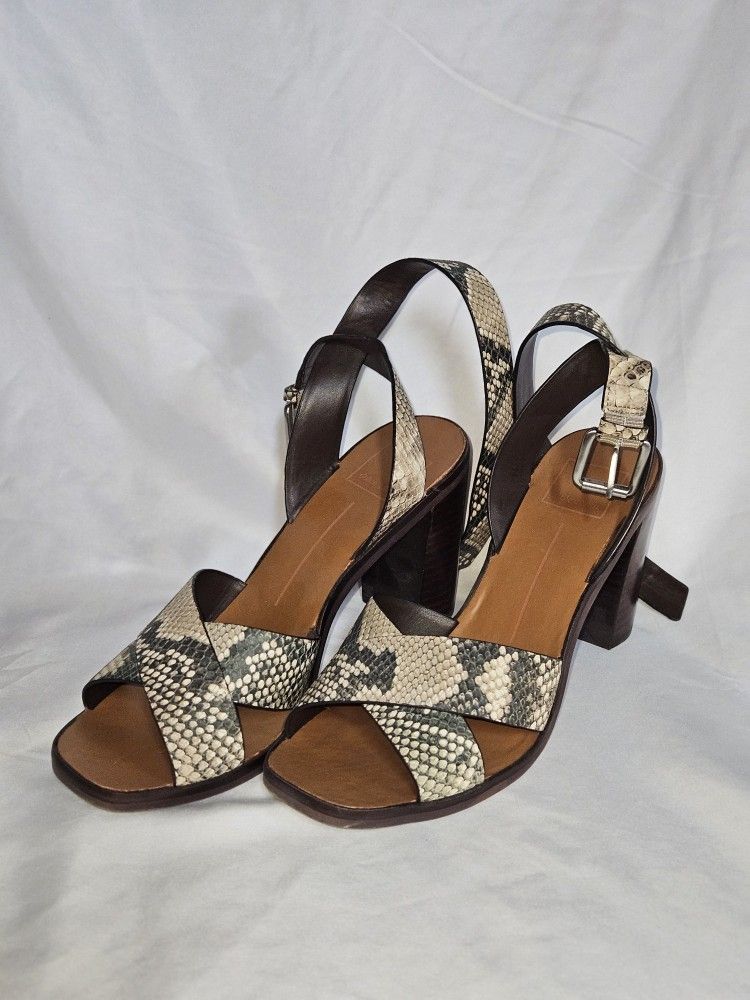 Women's Slingback Heels With Ankle Straps Size 8 By Dolce Vita